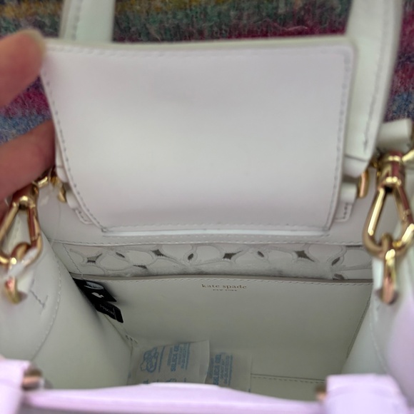 Kate Spade Eyelet Mini Tote Perforated Floral White - Picture 7 of 7